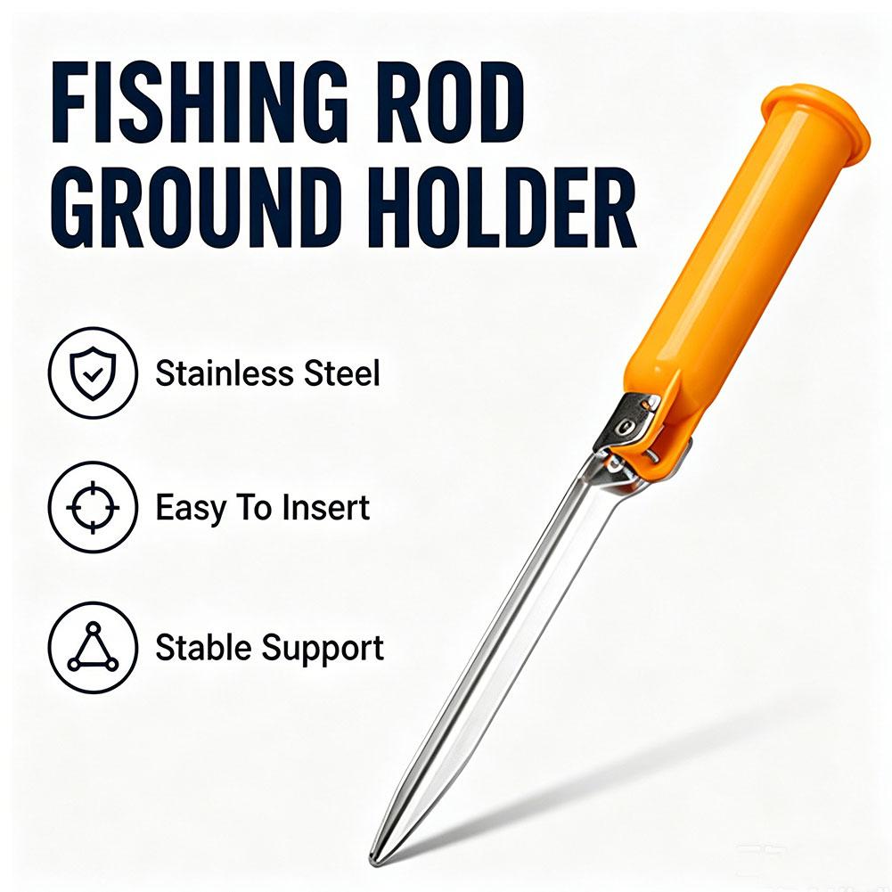 Fishing Rod Repair Kit - Multi-Functional Foldable Surf Fishing Rod Holder