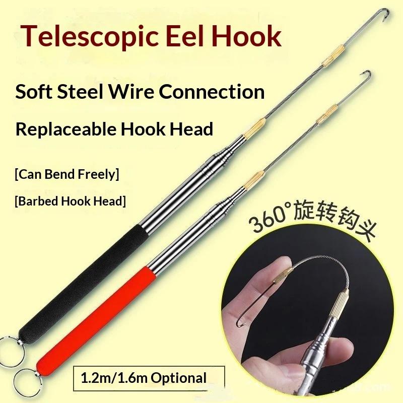Fishing Rod Telescopic - 1PC 360 Degree Rotation Barbed Thread