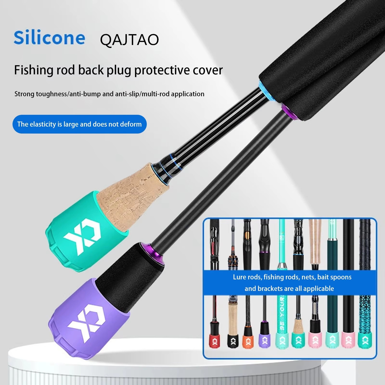 Silicone Fishing Rod End Cap P - Fishing Rod Case recension och pris