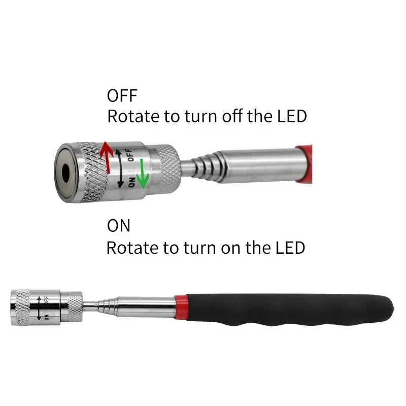 Telescopic Magnetic Pen with L - Fishing Rod Travel recension och pris