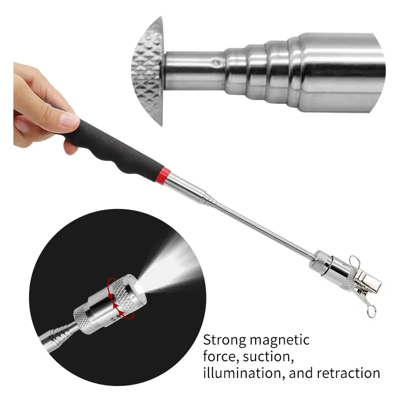 Telescopic Magnetic Pen with L - Fishing Rod Travel recension och pris