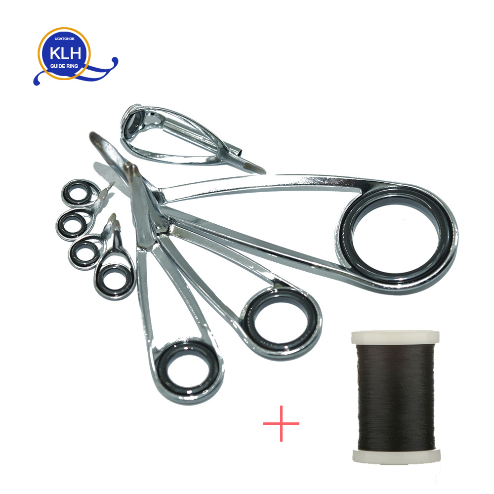 8pcs/Kit KLH Bracket Stainless - Fishing Rod Repair Kit recension och pris
