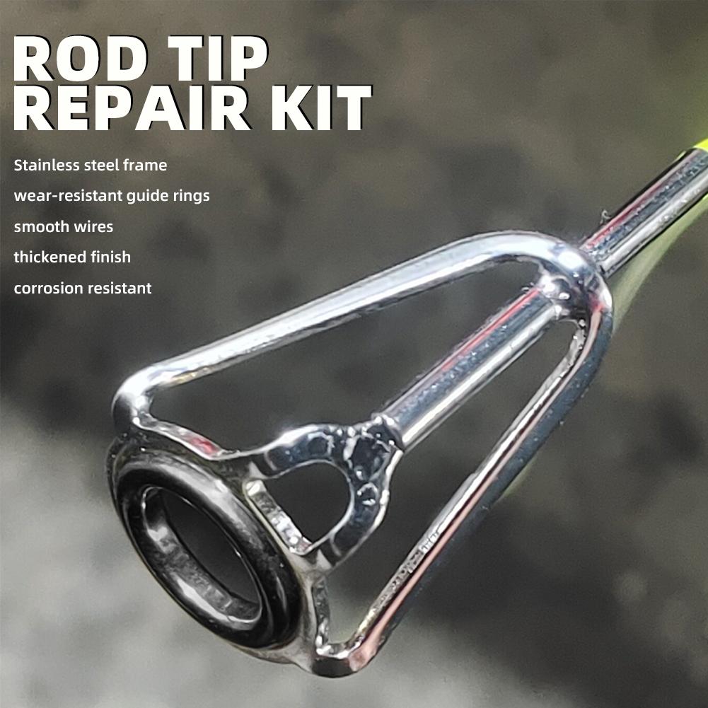 Rod Tip Repair Kit 10pcs Fishi - Fishing Rod Casting recension och pris