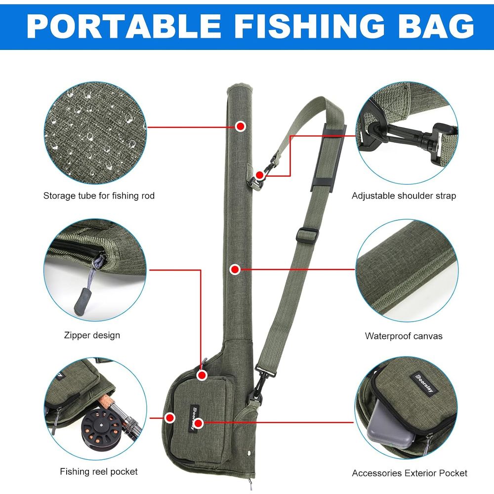 Portable Fishing Kit: Rod, Car - Fishing Rod Combo recension och pris