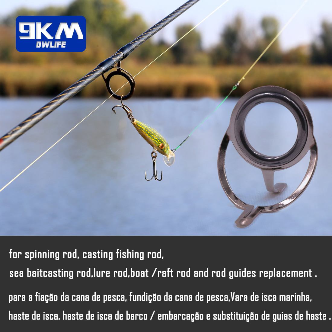 Fishing Rod Guide 9~200Pcs Sta - Fishing Rod Guide Replacement recension och pris