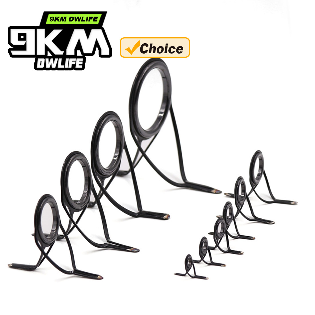 9KM OB Curved Rod Guide Kit 10 - Fishing Rod Guide Replacement recension och pris