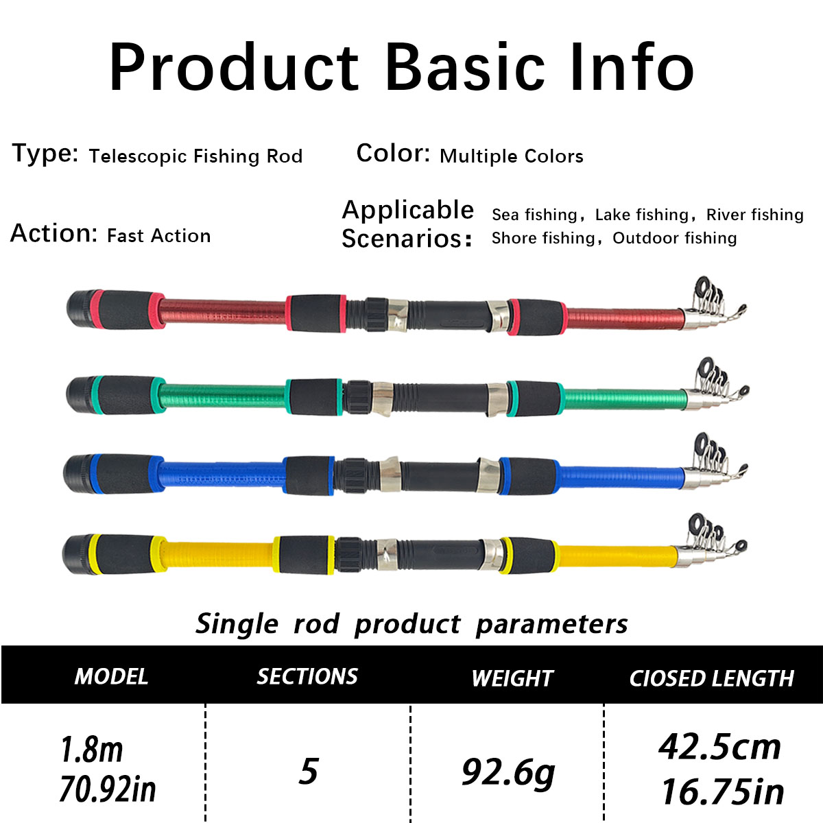 Mini Telescopic Sea Fishing Ro - Fishing Rod Spinning recension och pris