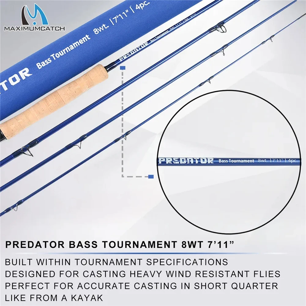 MAXIMUMCATCH 9ft 8-12WT Predat - Fishing Rod Ice recension och pris