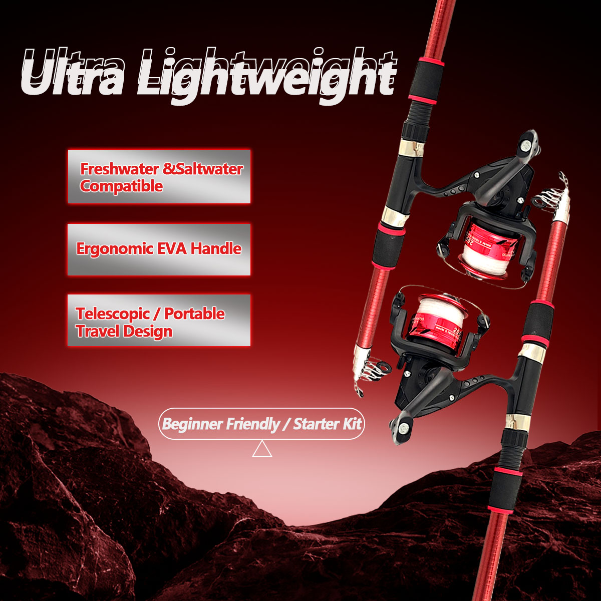 Spinning Fishing Rod and Reel  - Fishing Rod Spinning recension och pris