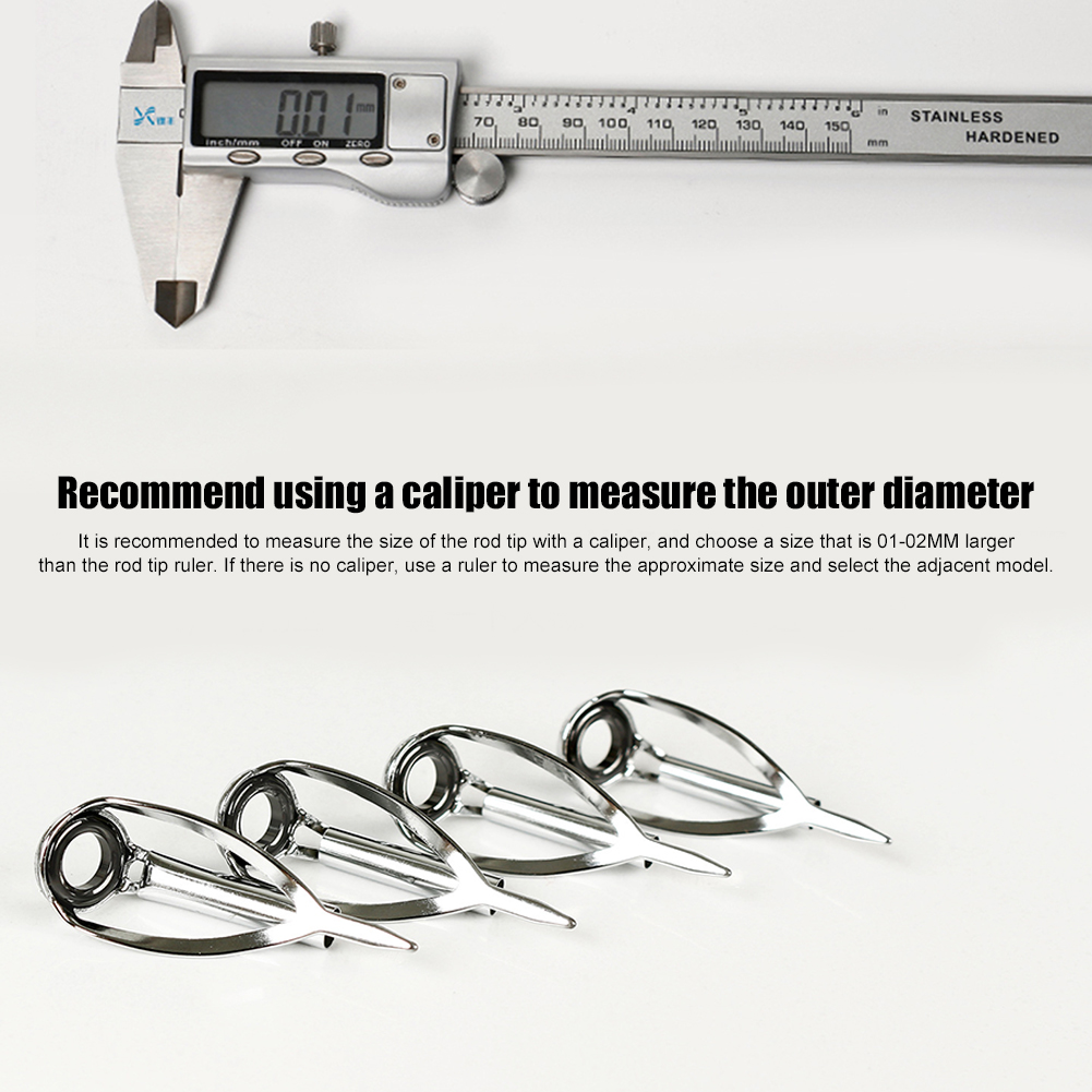 10/40pcs Fishing Rod Guide Rin - Fishing Rod Tip Replacement recension och pris