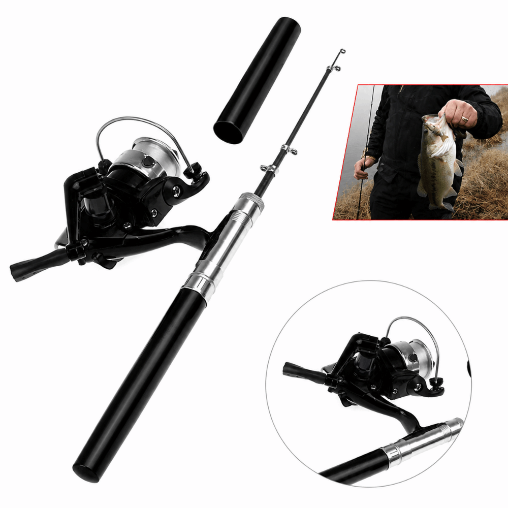 Portable 39 Inch Spinning Reel - Fishing Rod Spinning recension och pris